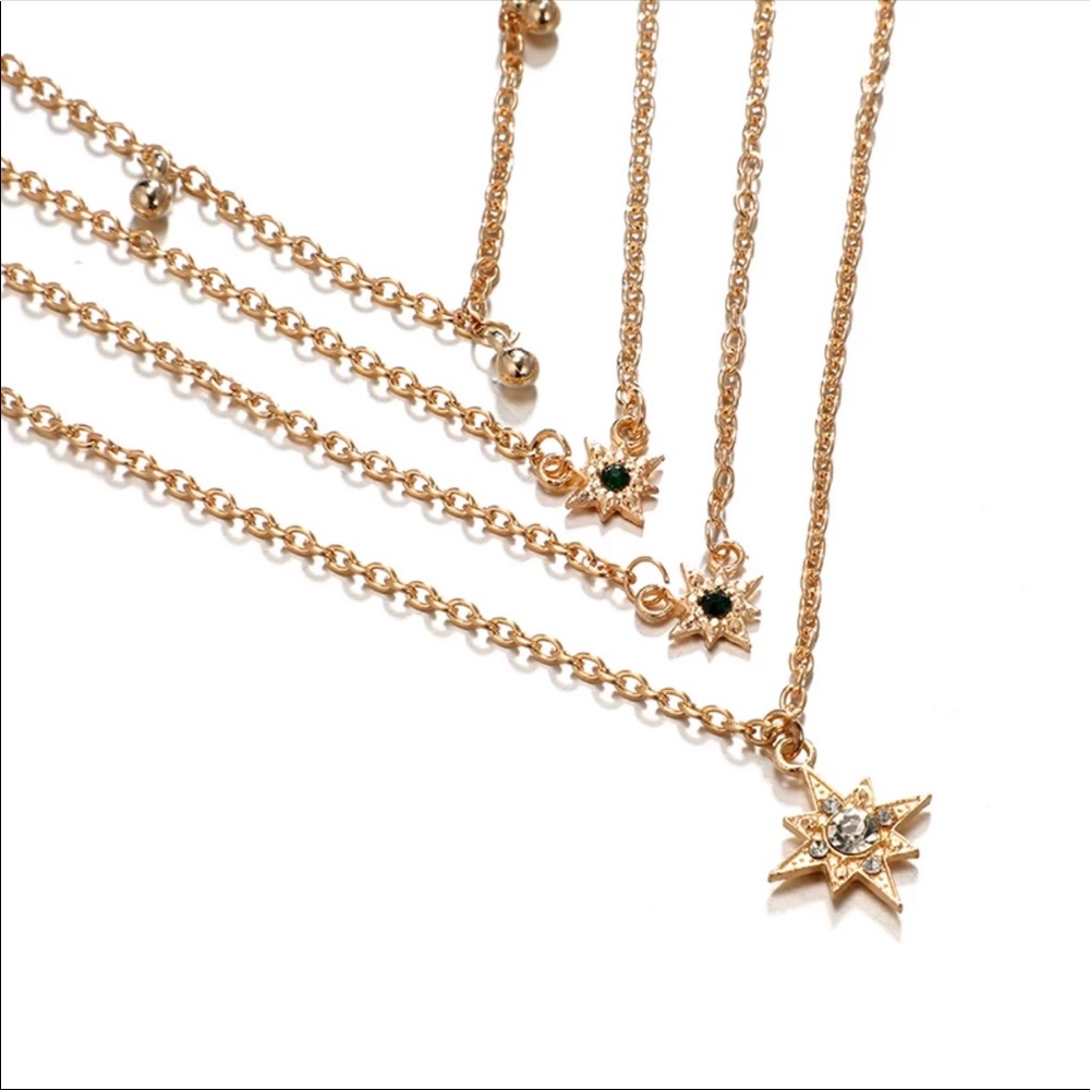 🆕 Layered Star Necklace - Picture 3 of 4